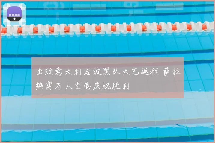 击败意大利后波黑队大巴返程 萨拉热窝万人空巷庆祝胜利